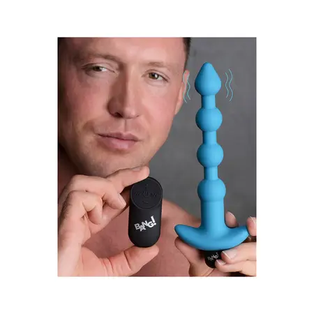 BANG Silicone Vibrating Beads with Wireless Remote, Waterproof, Black