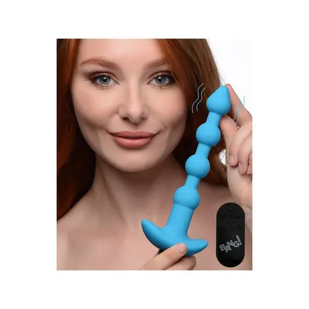 BANG Silicone Vibrating Beads with Wireless Remote, Waterproof, Black