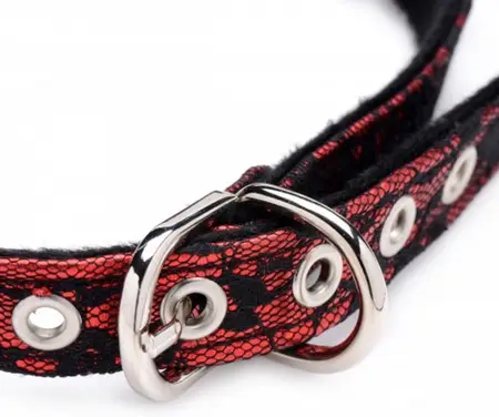 XR Brands Full Bloom Silicone Ball Gag Red-Black Rose Adjustable Strap