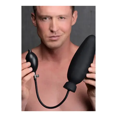 XR Brands Dick-Spand Naduvavajući Silikonski Model za Proširenje - Crna