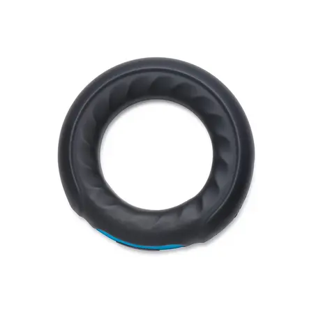 XR Brands Silicone Vibrating Ring Remote Control Black Waterproof USB