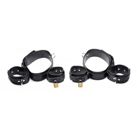Master Series Frog Tie Binding Set Adjustable Restraint System Black
