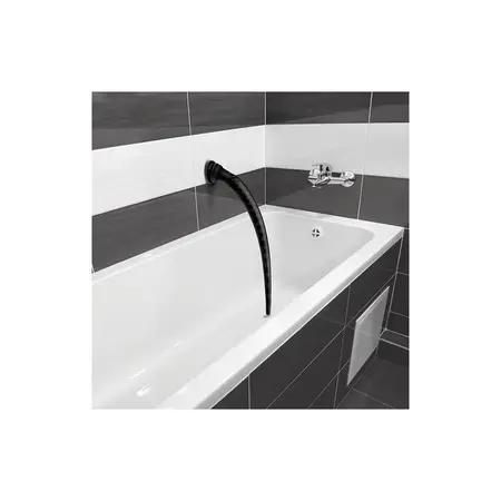 XR Brands Master Series Sužena Silikonska Cev 22/56 cm Fleksibilna, Crna