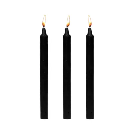 Dark Drippers Fetish Kapajuće Sveće Set od 3 Niska Temperatura, Bez Mirisa
