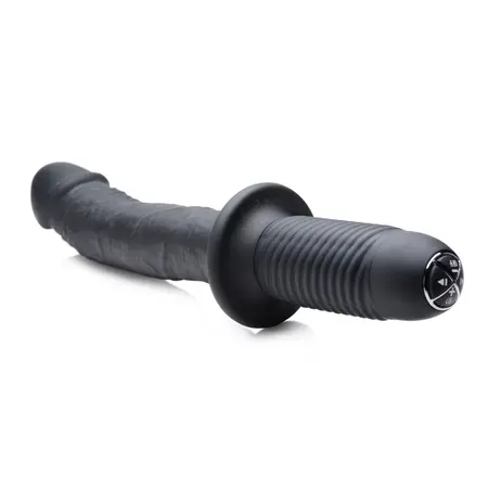 XR Brands Master Series Silicone Black Intimate Machine Large Handle