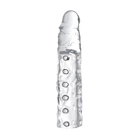 XR Brands Master Series Intimni Produžni Navlaka 19 cm Providna