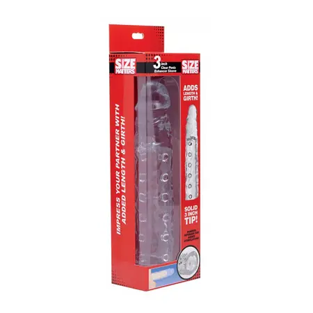 XR Brands Master Series Intimni Produžni Navlaka 19 cm Providna