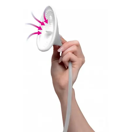XR Brands Vibrating Silicone Intimate Suction System Black