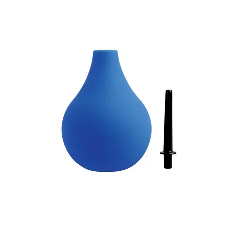 CleanStream Premium Blue Enema Bulb with One-Way Valve 225ml