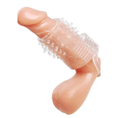 Master Series Vibrirajući TPR Intimni Nastavak Providni 3.5in