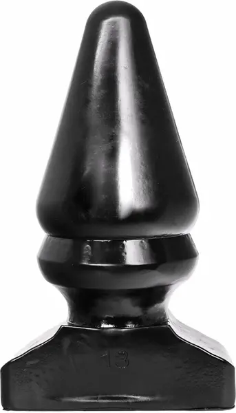 All Black AB13 Analni Čep 28,5 cm – Glatki Žljebovi Veliki Model