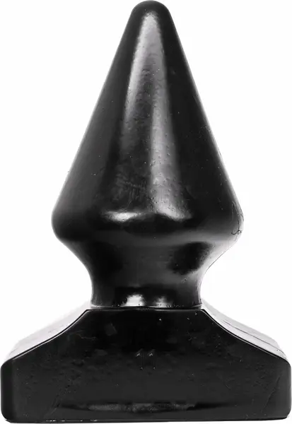 All Black Model 21,5 cm Silikonski Intimni Čep sa Žljebovima
