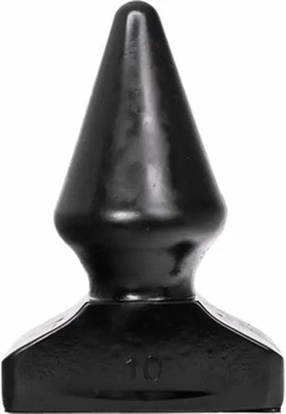All Black Analni Dodatak 20,5 cm – Glatki Žljebovi Silikonski Čep