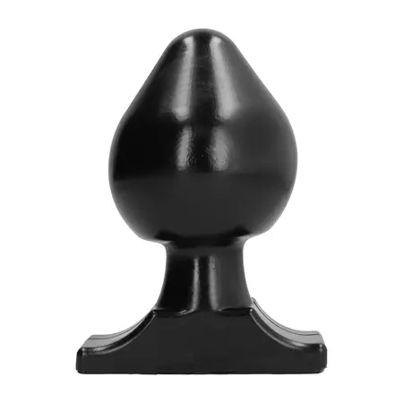 All Black Model 19 Intimni Čep 19 cm – Glatki Žljebovi Silikonski Dizajn