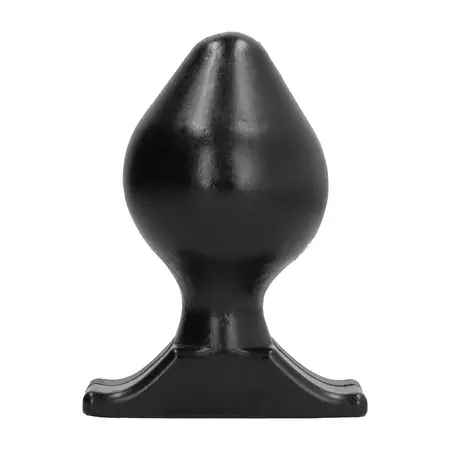 All Black Model 16 cm – Crni Silikonski Analni Čep sa Žljebovima