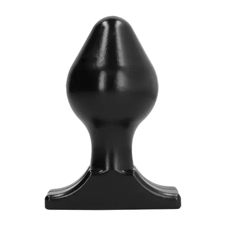 All Black Analni Čep Model 6 – 16 cm, Glatka Površina sa Žljebovima, Crni