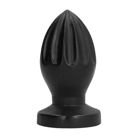 All Black 0719 Intimni Plug 12 cm - Duboki Žljeb, Glatka Tekstura, Crna