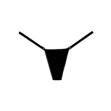 Allure Wetlook Strappy Panties One Size - Glossy Finish & Adjustable Fit