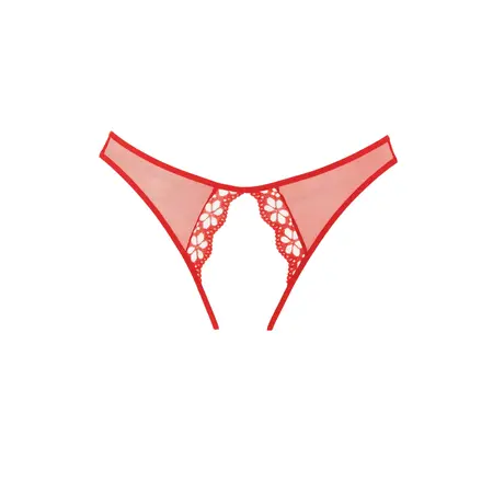 Coquette Mirabelle Lace Mesh Panty with Peekaboo Accents One Size