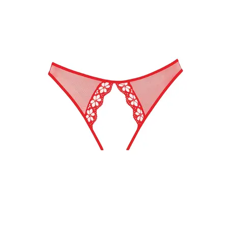 Coquette Mirabelle Lace Mesh Panty with Peekaboo Accents One Size