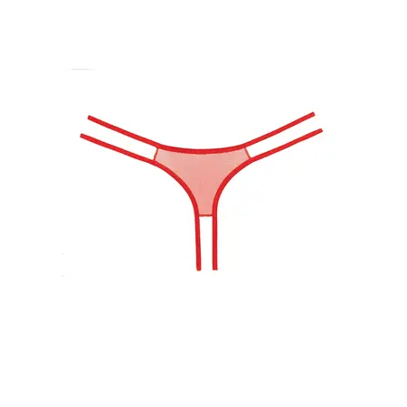 Coquette Sweet Honey Lace Panty One Size - Dizajn sa duplim trakama