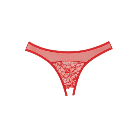 Seven 'til Midnight Just A Rumor Lace Mesh Panty One Size Crna