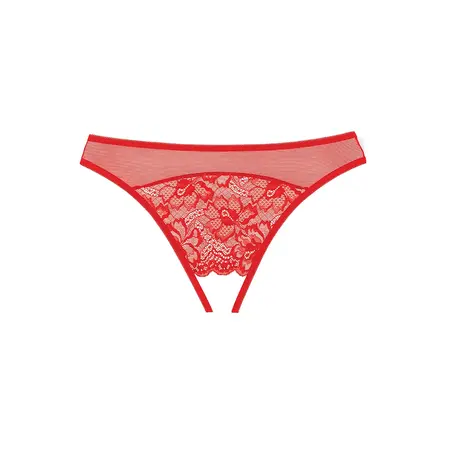 Seven 'til Midnight Just A Rumor Lace Mesh Panty One Size Crna
