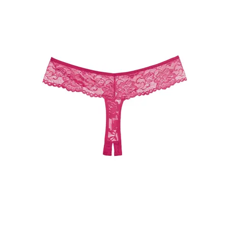 Chiqui Love Lace Crotchless Thong - Elegantna One Size Lingerie