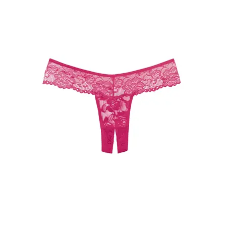 Chiqui Love Lace Crotchless Thong - Elegantna One Size Lingerie