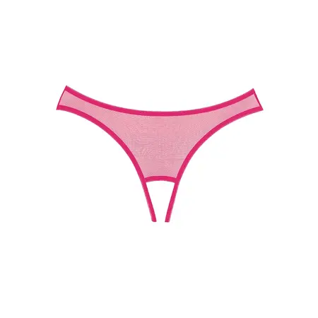 Expose Sheer Mesh Lace Panty sa Mašnom One Size Pink