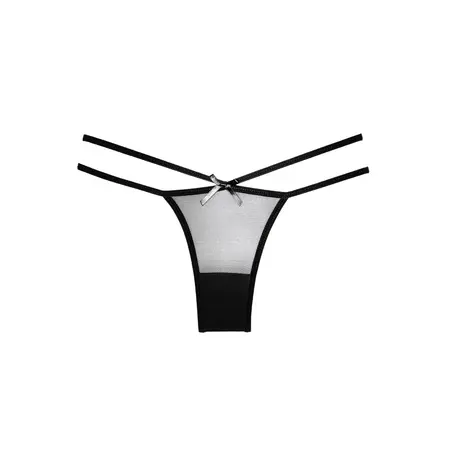 Naughty Vanilla Sheer Hip-Hugger Panties - One Size, Elegantne trake
