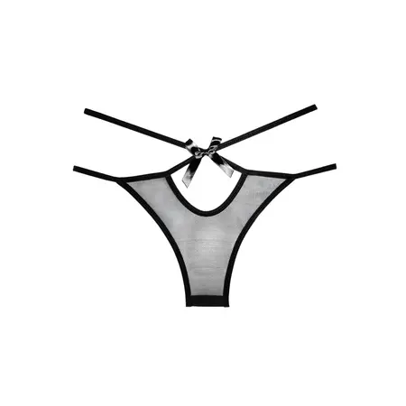 Naughty Vanilla Sheer Hip-Hugger Panties - One Size, Elegantne trake