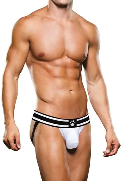 Prowler Jockstrap L White/Black - Supportive Athletic Underwear