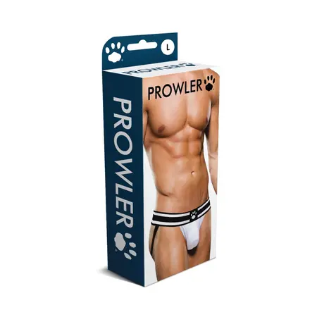 Prowler Jockstrap L White/Black - Supportive Athletic Underwear