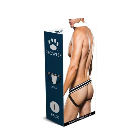 Prowler Jockstrap L White/Black - Supportive Athletic Underwear