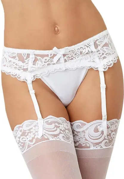 Dreamgirl Lace Garter Belt Diamond Black - Elegant Adjustable Accessory