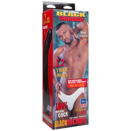 Doc Johnson Black Thunder Anatomski intimni model 30cm Crna