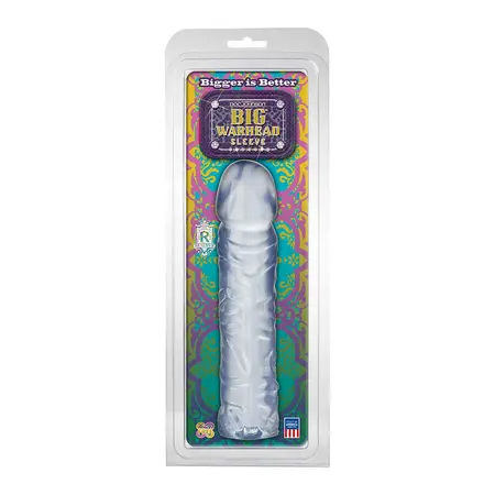 Doc Johnson Big Warhead Sleeve Transparentna Ekstenzija 20 cm