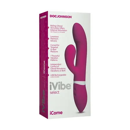 Doc Johnson iVibe Select iCome Dual-Motor Silicone Massager Pink