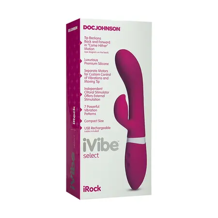 Doc Johnson iVibe Select iRock Dual Action Silicone Massager Pink