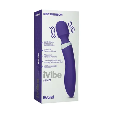 Doc Johnson iVibe Select iWand Massage Wand with Warming Function