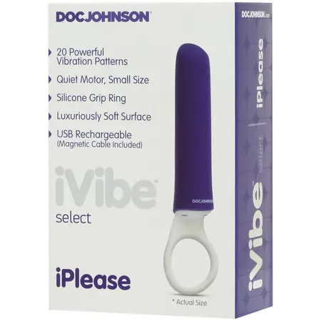 iPlease Mini Vibrator - Compact Silicone, 20 Modes, USB Rechargeable