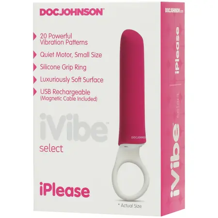 Doc Johnson iPlease Mini Vibrator - Diskretni Dizajn Inspirisan Ružem, 20 Režima
