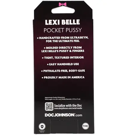 Doc Johnson ULTRASKYN Džepni model Lexi Belle Anatomski meki dodir