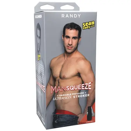 Doc Johnson Randy Man Squeeze Intimate Machine ULTRASKYN Black