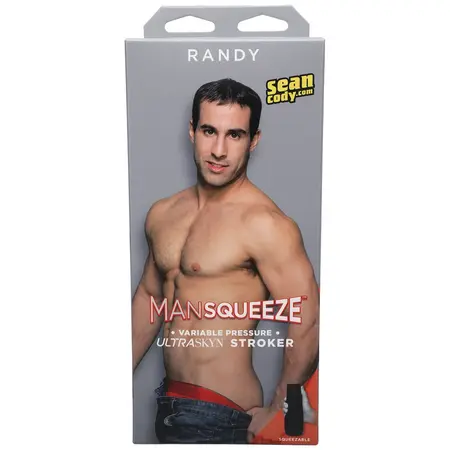 Doc Johnson Randy Man Squeeze Intimate Machine ULTRASKYN Black