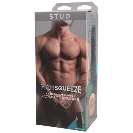 Doc Johnson Main Squeeze Stud ULTRASKYN Compact Intimate Machine Black
