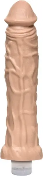 Doc Johnson Thin 8 Vibrating Anatomical Model 20 cm, Sil-A-Gel, Veined