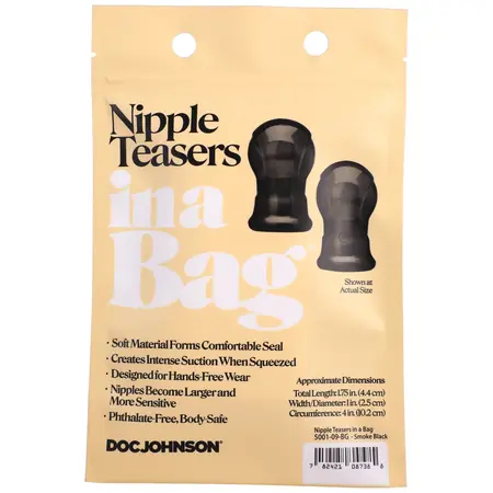 California Exotic Nipple Teasers Smoke Black - Suction System Set