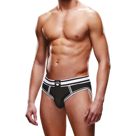 Prowler Open Brief XS Black/White - Bezleđno Tehničko Donje Rublje
